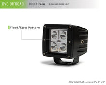 Load image into Gallery viewer, DV8 Offroad 3in Cube LED Light 20W Spot 5W LED - Chrome