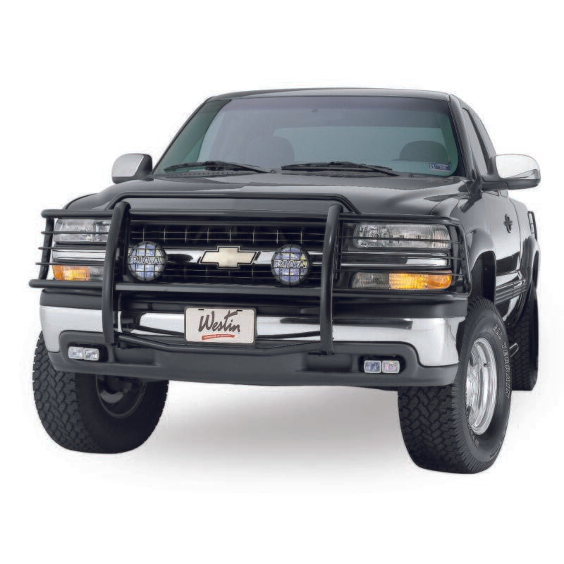 Westin 1999-2002 Chevrolet Silverado 1500LD Sportsman Grille Guard - Black