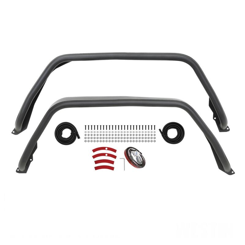 Westin 2020 Jeep Gladiator Tube Fenders - Rear - Textured Black