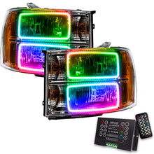Load image into Gallery viewer, Oracle 07-13 GMC Sierra SMD HL - Square Ring Design - ColorSHIFT w/ 2.0 Controller