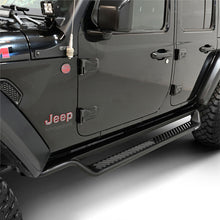 Load image into Gallery viewer, Westin 18-26 Jeep Wrangler 4dr Outlaw Drop Running Boards - Tex. Blk