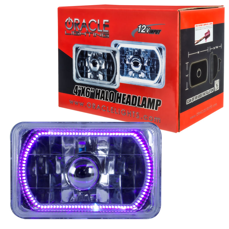 Oracle Pre-Installed Lights 4x6 IN. Sealed Beam - UV/Purple Halo SEE WARRANTY