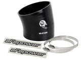 afe Magnum FORCE Intake Coupling Kit (3-1/2IN ID to 3-1/4 IN ID x 15 Deg.) Elbow Coupler - Black