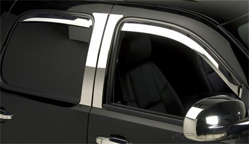 Putco 14-14 Chevrolet Silverado HD - Crew Cab (Front Only) Element Chrome Window Visors