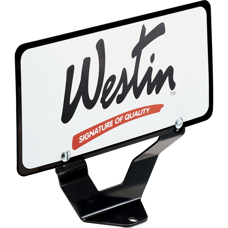 Westin Bull Bar License Plate Relocator - Black