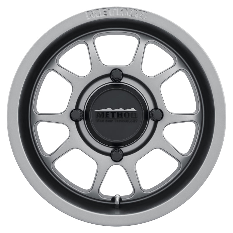 Method MR409 Bead Grip 15x10 / 5+5/0mm Offset / 4x156 / 132mm CB Steel Grey Wheel