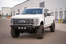 Load image into Gallery viewer, Addictive Desert Designs 2023+ Ford F-250/F-350 Bomber Front Bumper (w/ 3 Baja Designs LP6 Mounts)