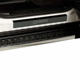 Putco 15-20 Ford F-150 - Regular Cab & SuperCab w/ F-150 Etching (2pcs) Black Platinum Door Sill