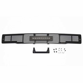 Putco 15-17 Ford F-150 - SS Black Bar Design w/10in Luminix Light Bar Bumper Grille Inserts