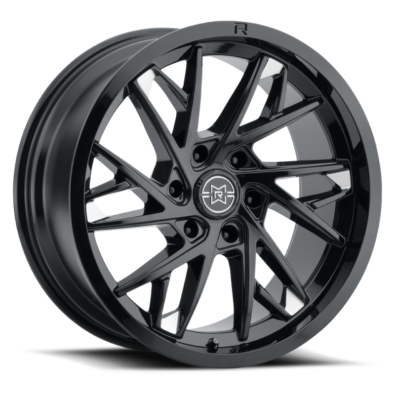 Method Raised MR801 22x9 / 6x135 BP / 20mm Offset / 87mm Bore - Gloss Black Milled Wheel