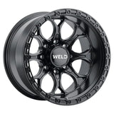 Weld Off-Road 20x9 / BP 8x180 / ET 00 / BS 5.00 / Ledge 8 Wheels Satin Black / Black Ring 124.3