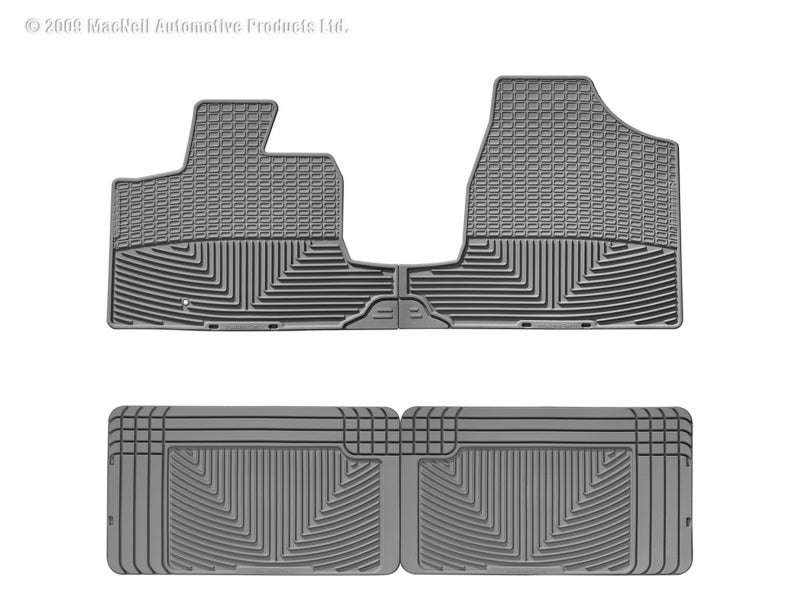 WT Rubber Mats - Rear - Grey