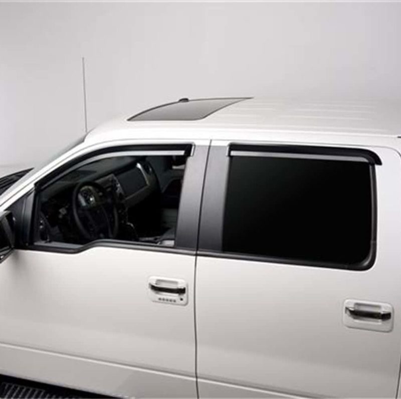 Putco 09-14 Ford F-150 Crew Cab - Tape on Application Element Tinted Window Visors