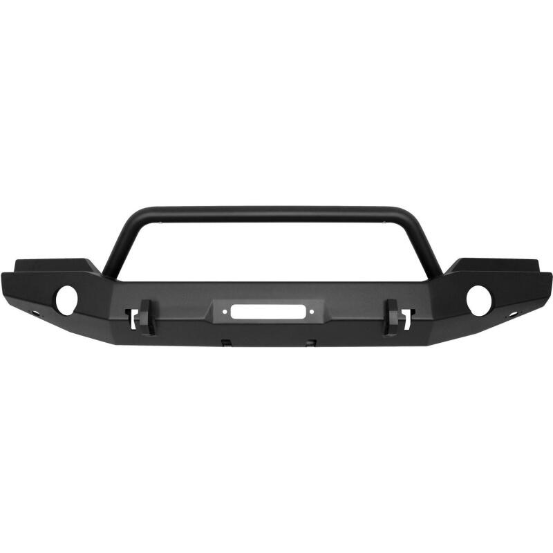 Westin 07-18 Jeep Wrangler JK WJ2 Full Width Front Bumper w/Bull Bar Textured Black