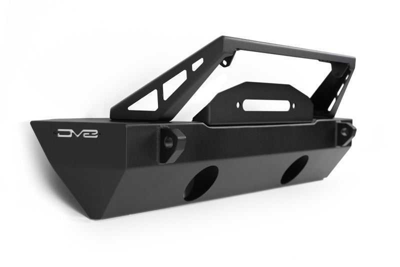 DV8 Offroad 07-23 Jeep Wrangler/Gladiator JT/JK/JL FS-25 Stubby Front Bumper w/Plated Bull Bar