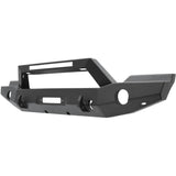 Westin 07-18 Jeep Wrangler JK WJ2 Full Width Front Bumper w/LED Light - Tex. Blk