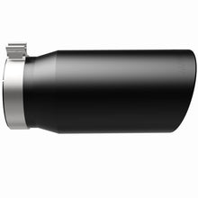 Load image into Gallery viewer, MagnaFlow Tip Stainless Black Coated Single Wall Round Single Outlet 6in Dia 5in Inlet 13in L