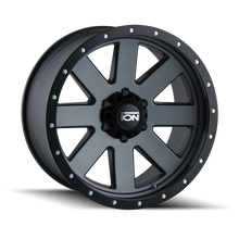 Load image into Gallery viewer, ION Type 134 20x10 / 5x127 BP / -19mm Offset / 83.82mm Hub Matte Gunmetal/Black Beadlock Wheel