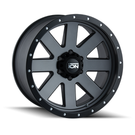 ION Type 134 18x10 / 5x139.7 BP / -19mm Offset / 108mm Hub Matte Gunmetal/Black Beadlock Wheel