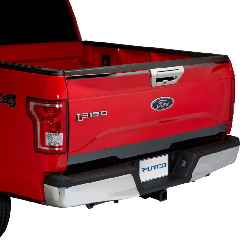 Putco 15-20 Ford F-150 - SS Black Platinum Upper & Lower Tailgate Accent - 3pcs