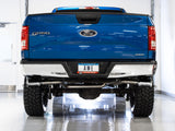 AWE Tuning 2015+ Ford F-150 0FG Dual Exit Performance Exhaust System w/5in Chrome Silver Tips