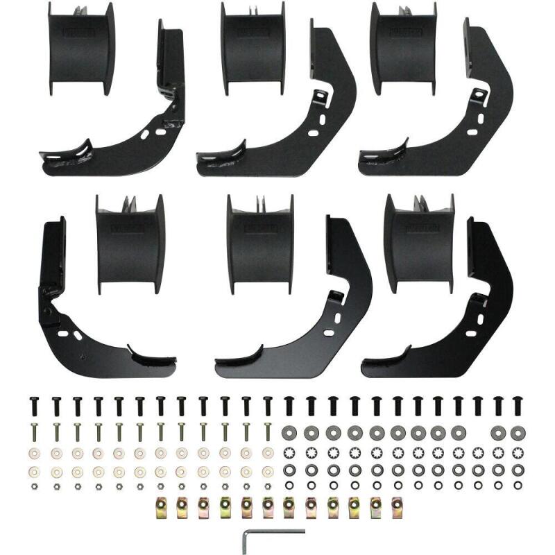 Westin 2014-2018 Chevy Silverado 1500 Crew Cab PRO TRAXX 5 Oval Nerf Step Bars - Black