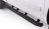 Lund 07-17 Chevy Silverado 1500 Ext. Cab (Excl. 11-17 Diesel Model) 5in. Oval Bent Nerf Bars - Black