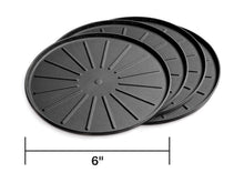 Load image into Gallery viewer, WeatherTech Round Coaster Set 6in. - Black (Set of 4)