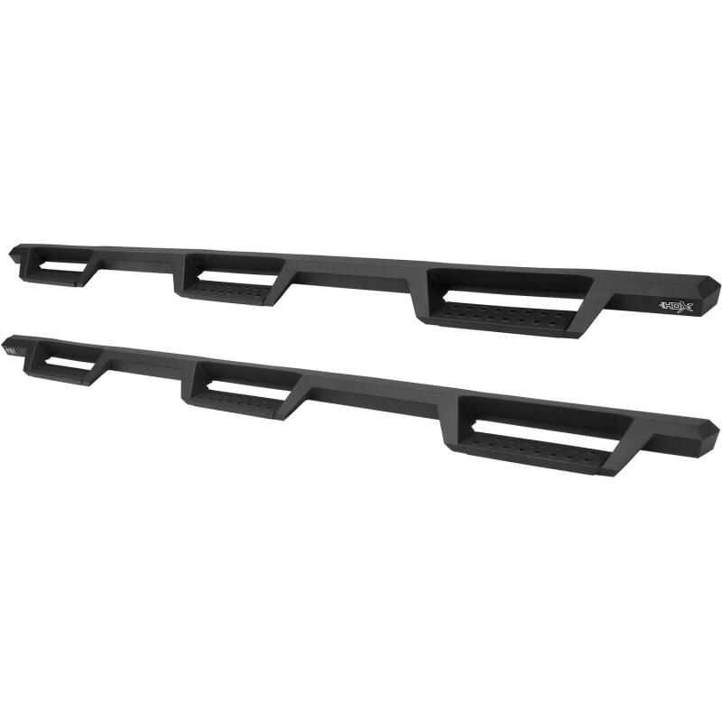 Westin/HDX 07-19 Chevy Silv 2500/3500 Crew (8ft) (Excl Dually) Drop WTW Nerf Step Bars - Blk