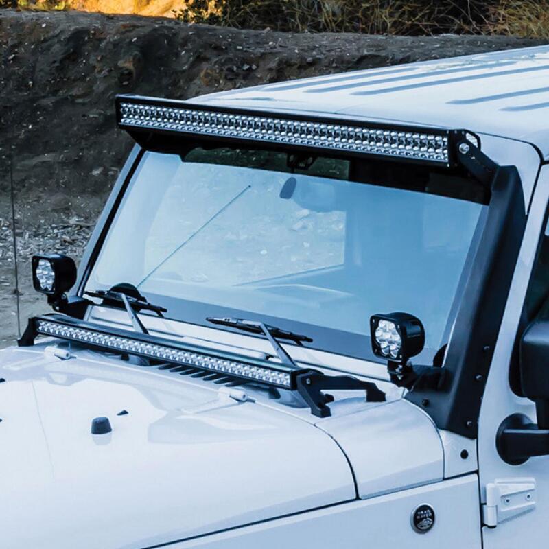 Westin/Snyper 07-17 Jeep Wrangler Snyper Pillar LED Light Mount - Textured Black