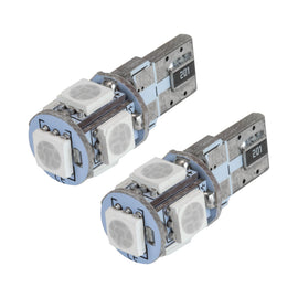 Oracle T10 5 LED 3 Chip SMD Bulbs (Pair) - Green