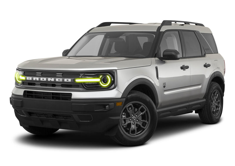 Oracle 2021 Ford Bronco Sport RGB+W Headlight DRL + Halo - w/ Simple Controller