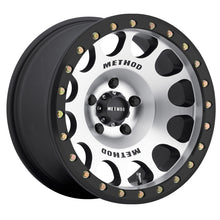 Load image into Gallery viewer, Method MR105 Beadlock 17x9 -38mm Offset 6x5.5 108mm CB Machined w/Matte Black Ring Wheel