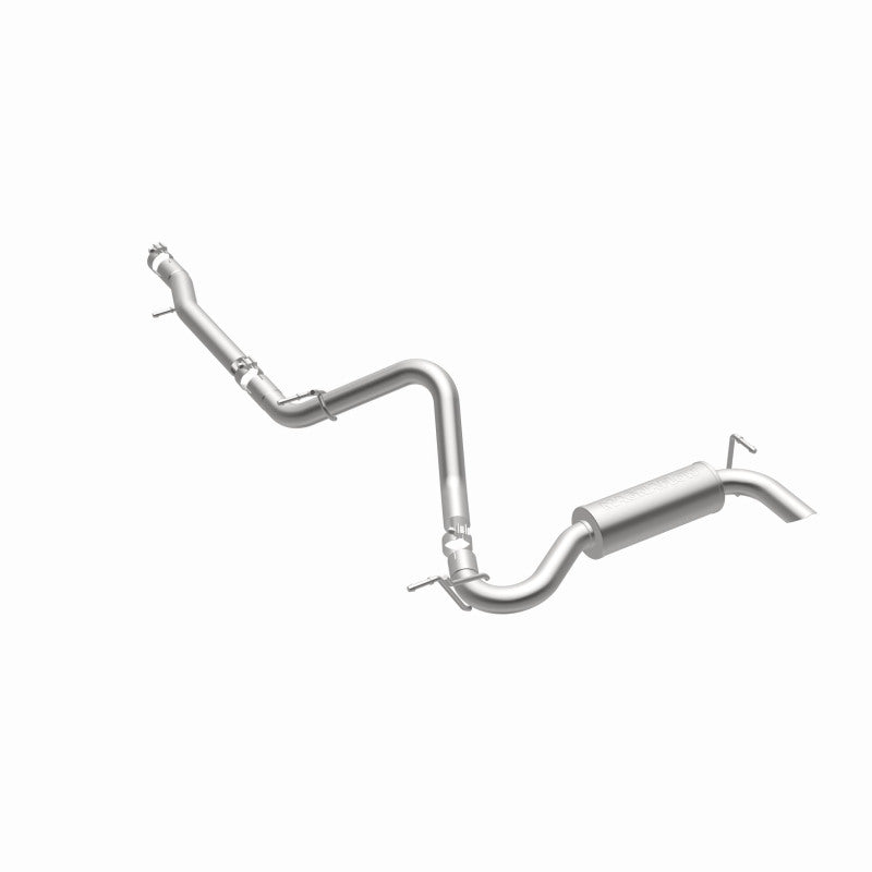 MagnaFlow 12-14 Jeep Wrangler 3.6L Single Straight Rear P/S Exit Stainless C/b Perf Exhaust-Comp