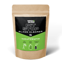 Load image into Gallery viewer, WASH&amp;WHIPS Pit Stop Glass Cleaner / All Surface Cleaner Refill Tablets (Makes 5 Gallons)