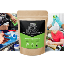 Load image into Gallery viewer, WASH&amp;WHIPS Pit Stop Glass Cleaner / All Surface Cleaner Refill Tablets (Makes 5 Gallons)