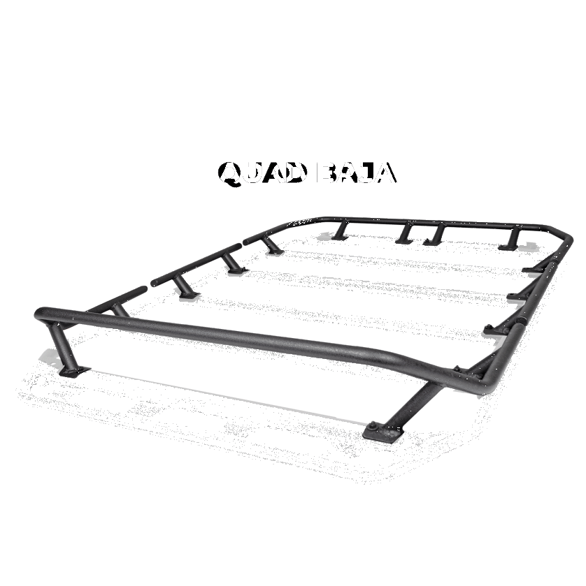 Go Rhino SRM300 Quad Baja Rail Kit (For 80x40in. Rack) - Tex. Blk (Rails ONLY - Req. Platform)