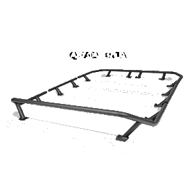 Go Rhino SRM300 Tri-Rail Kit (For 40x40in. Rack) - Tex. Blk (Rails ONLY - Req. Platform)