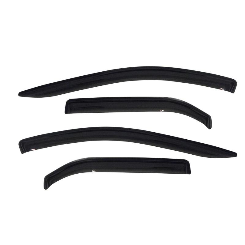 Westin 2014-2018 Chevy Silverado 1500 Crew Cab Wade Slim Wind Deflector 4pc - Smoke