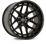 Vossen HFX-1 22x12 / 6x139.7 BP / ET-44 / 106.1 CB / Ultra Deep - Satin Black Wheel