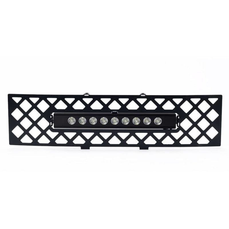 Putco 11-14 Ford F-150 - EcoBoost Bumper Grille Insert - Black SS Diamond w/ 10in Luminix Light Bar