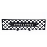 Putco 11-14 Ford F-150 - EcoBoost Bumper Grille Insert - Black SS Diamond w/ 10in Luminix Light Bar