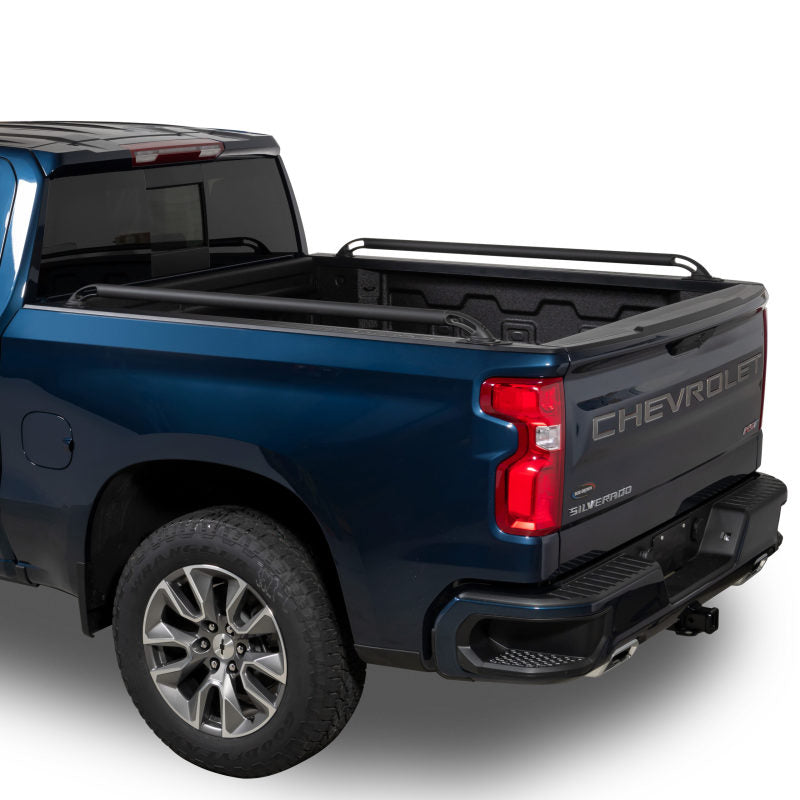 Putco 04-14 Ford F-150 Super Cab & Super Crew - 5.5ft Bed Locker Side Rails - Black Powder Coated