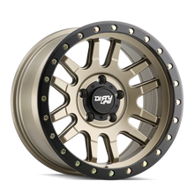 Load image into Gallery viewer, Dirty Life 9309 Canyon Pro 17x9/5x127 BP/-38mm Offset/71.5mm Hub Satin Gold Wheel - Beadlock