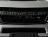 Putco 2020 Chevy Silverado HD - Grille Letters - Black Platinum Chevrolet Letters