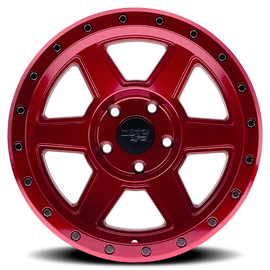 Dirty Life 9315 Compound 17x9 / 6x139.7 BP / -12mm Offset / 106mm Hub Crimson Candy Red Wheel