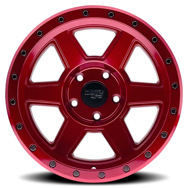 Dirty Life 9315 Compound 17x9 / 5x139.7 BP / -12mm Offset / 108mm Hub Crimson Candy Red Wheel