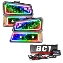 Load image into Gallery viewer, Oracle Chevy Silverado 03-06 Square Dual Halo Kit - ColorSHIFT w/ BC1 Controller