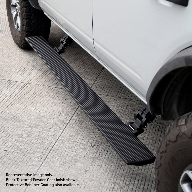 RealTruck 19-24 Ram 1500 Quad Cab 4dr VoltStep Electric Running Board Kit - Bedliner Coating