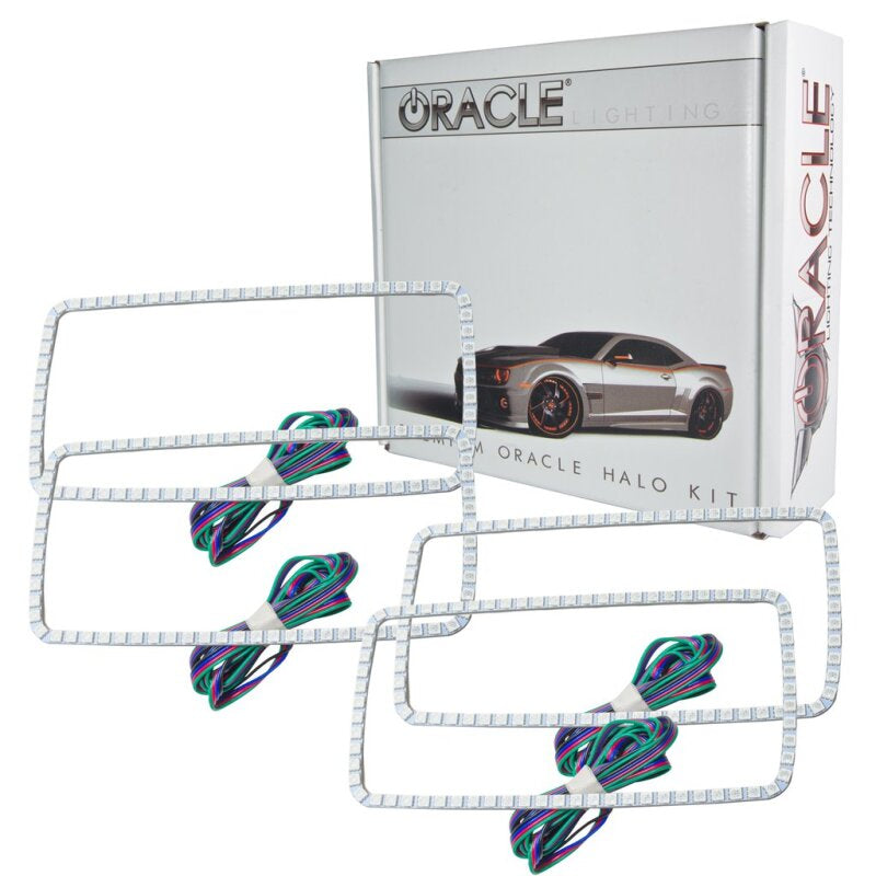 Oracle GMC Sierra 07-13 Halo Kit (New Square Ring Design) - ColorSHIFT w/ BC1 Cntrl